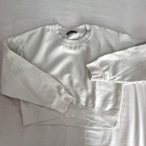Zara - Cropped crew neck sweatshirt